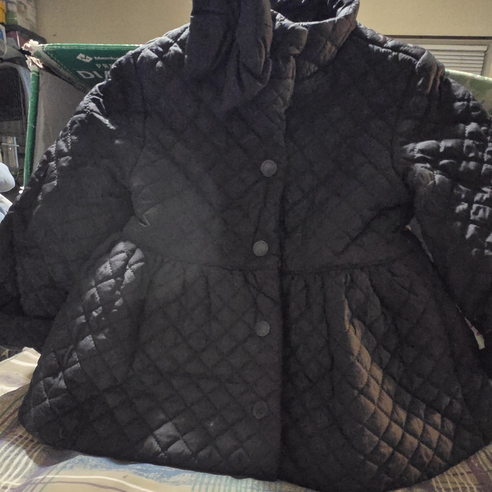 Janie and Jack Quilted Black Puffer Jacket